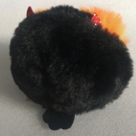 Ty Puffies (Beanie Balls) - WHODINI the 2023 Halloween Orange Owl (3 inch) Stuff - Picture 9 of 12